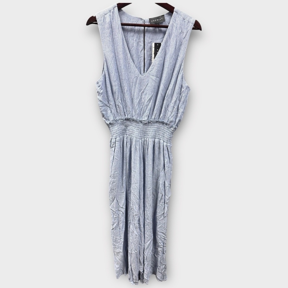 NWT Premise Women’s Sleeveless Jumpsuit – Size Large – Soothing Sea Blue W28 - Picture 2 of 8